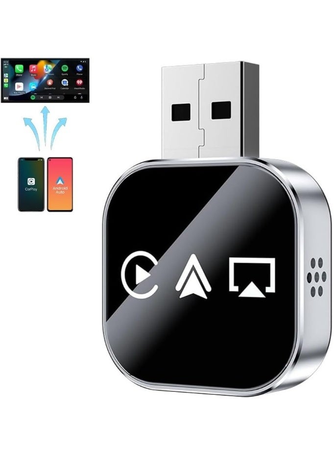 KORAX Mini Wireless Carplay Adapter，Upgrade 3 in 1 AirPlay with Wired to Wireless Carplay Adapter, Screen Mirror，Auto Connect, No Delay - Image 1